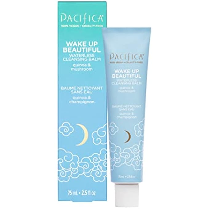 Pacifica BEAUTY, WAKE UP BEAUTIFUL CLEANSING BALM, DAILY CLEANSER & FACE WASH, WATERLESS, MAKEUP REMOVER, FOR DRY & SENSITIVE SKIN, NO OILY RESIDUE, HYDRATING, DEEPLY CLEANSES, SOOTHES, CALMS - Image 1